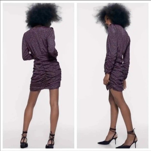 Zara Mini Heart Mini Dress SIZE S - Picture 3 of 11